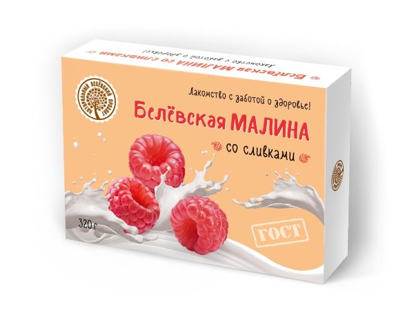 №2 Малина со сливками Белёвская, 320г   в Нижнекамске